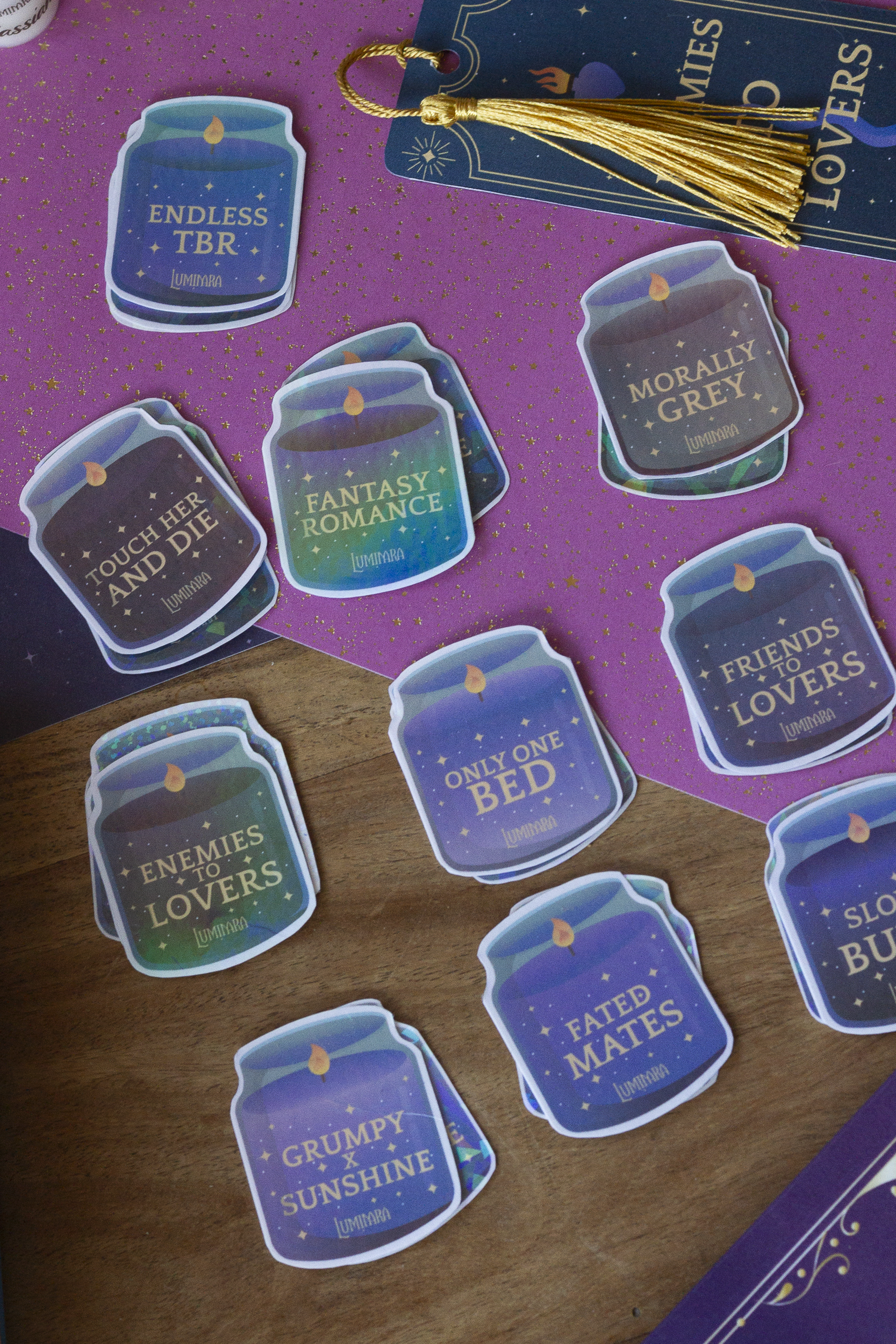 Sticker trope olografici - Set completo