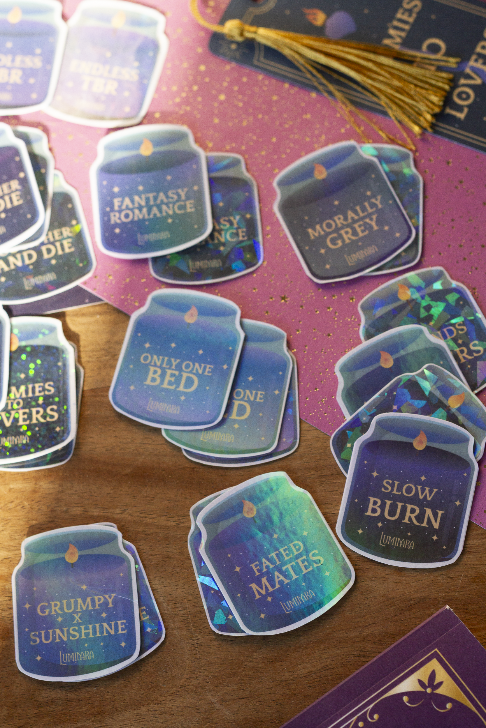 Sticker trope olografici - Set 1 di 3