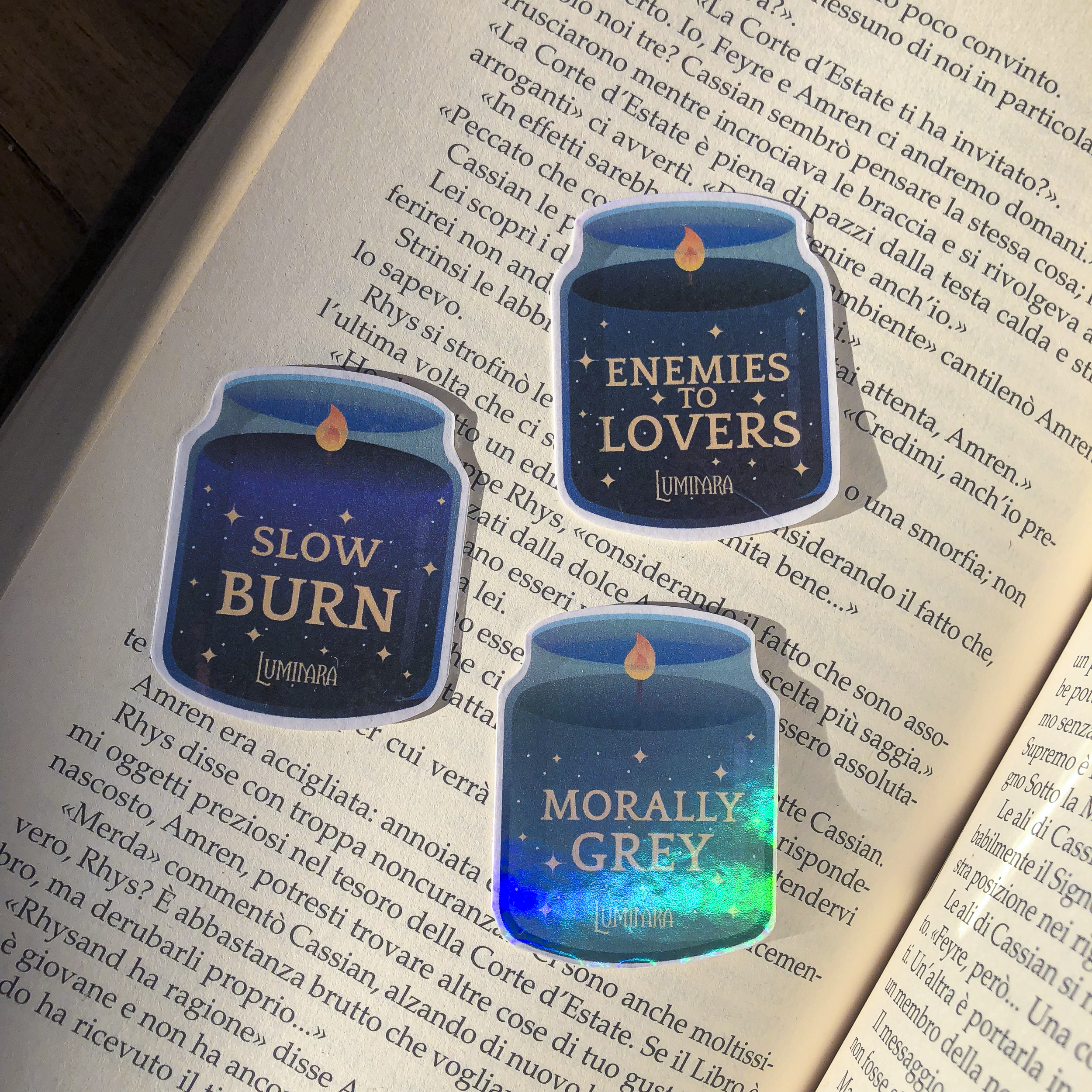 Sticker trope olografici - Set completo